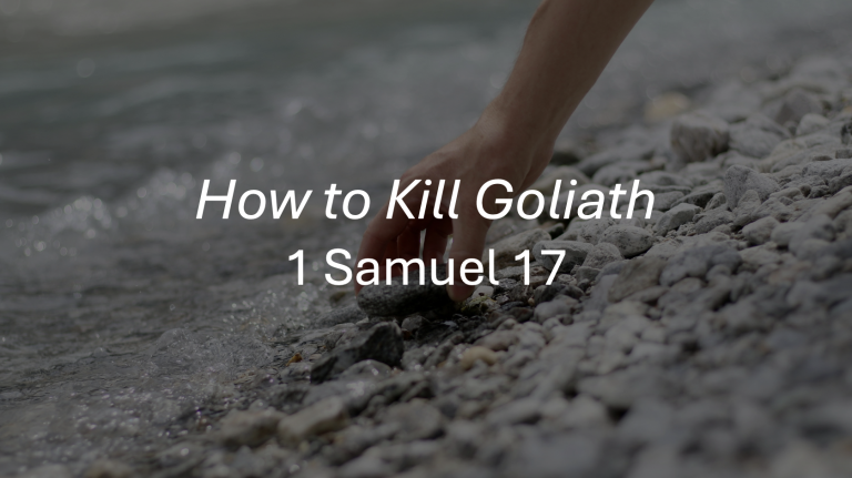 How to Kill Goliath